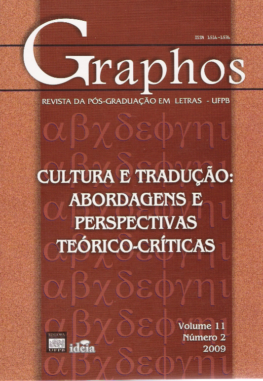 					Visualizar v. 11 n. 2 (2009): Cultura e Tradução: abordagens e perspectivas teórico-críticas
				