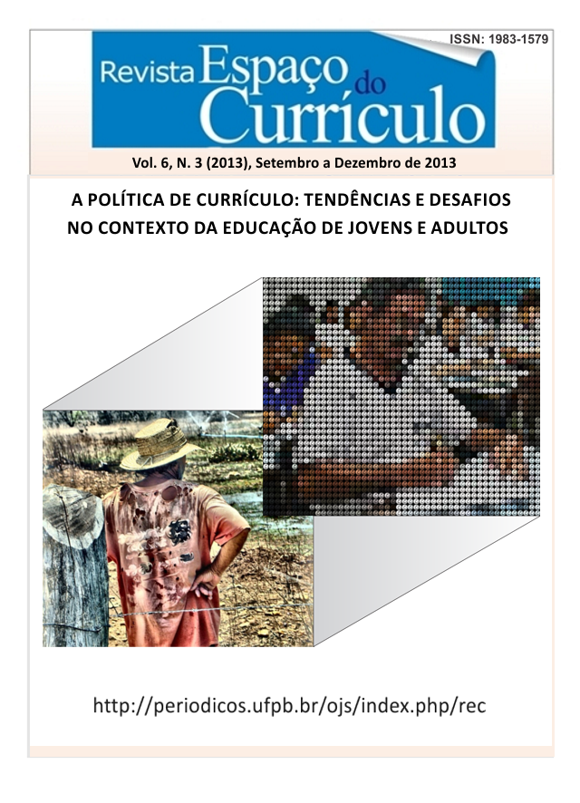 					Visualizar Vol.6 N.3 (2013) A POLÍTICA DE CURRÍCULO: TENDÊNCIAS E DESAFIOS NO CONTEXTO DA EDUCAÇÃO DE JOVENS E ADULTOS
				