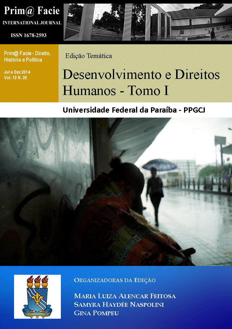 					Visualizar v. 13 n. 25 (2014): Direitos Humanos e Desenvolvimento - Tomo I
				