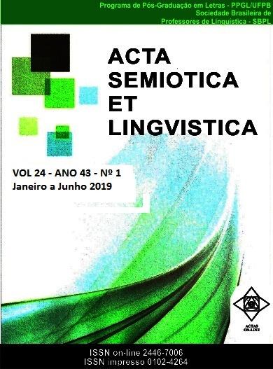 					Visualizar v. 24 n. 1 (2019): Acta Semiotica et Lingvistica
				