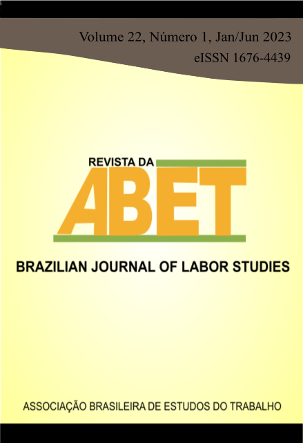 					View Revista da ABET | Volume 22 - nº 1
				
