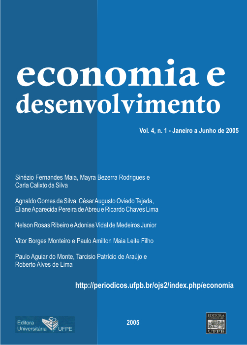 					Visualizar Vol.4 n.1 (2005) Revista Economia & Desenvolvimento
				