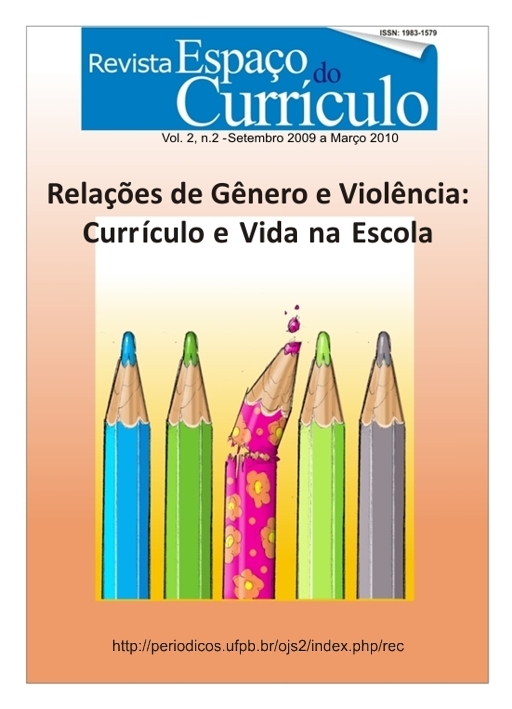 					Visualizar Vol.2, n.2  (2010) RELAÇÕES DE GÊNERO E VIOLÊNCIA: CURRÍCULO E VIDA NA ESCOLA
				