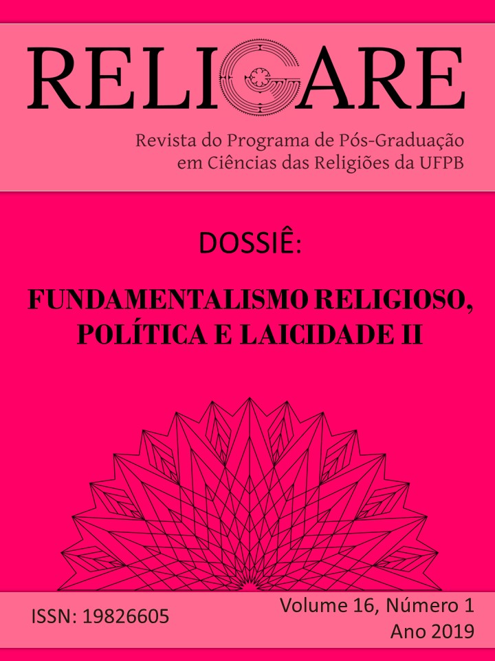 					Visualizar v. 16 n. 1 (2019): DOSSIÊ FUNDAMENTALISMO RELIGIOSO, POLÍTICA E LAICIDADE II
				