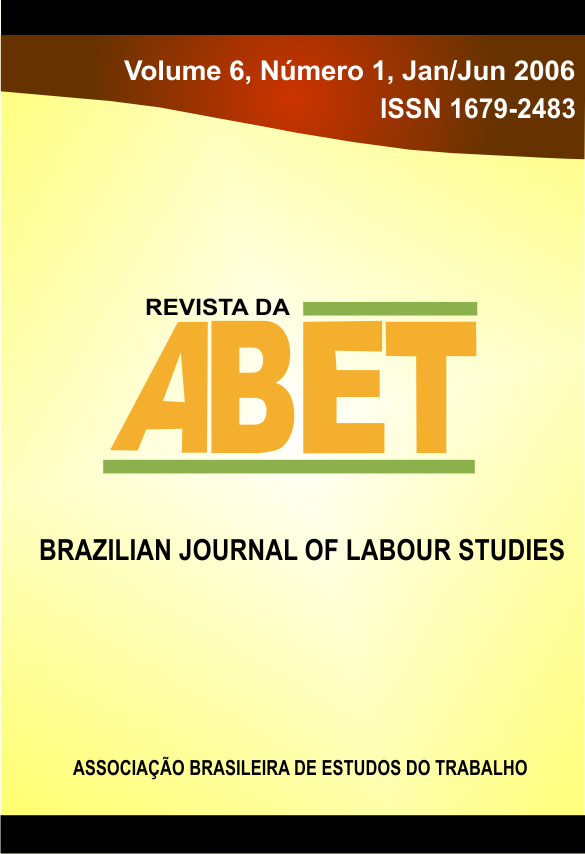 					Visualizar Revista da ABET | Volume 06 — nº 1
				