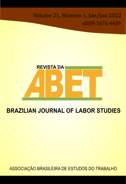 					View Revista da ABET | Volume 21 - nº 1
				