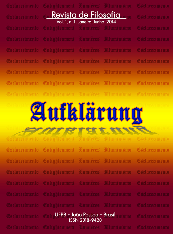 Revista Aufklärung. v. 1, n. 1 (2014), Janeiro-Junho