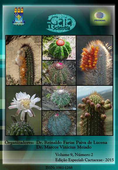 					Visualizar v. 9 n. 2 (2015): Edição Especial  Cactaceae
				