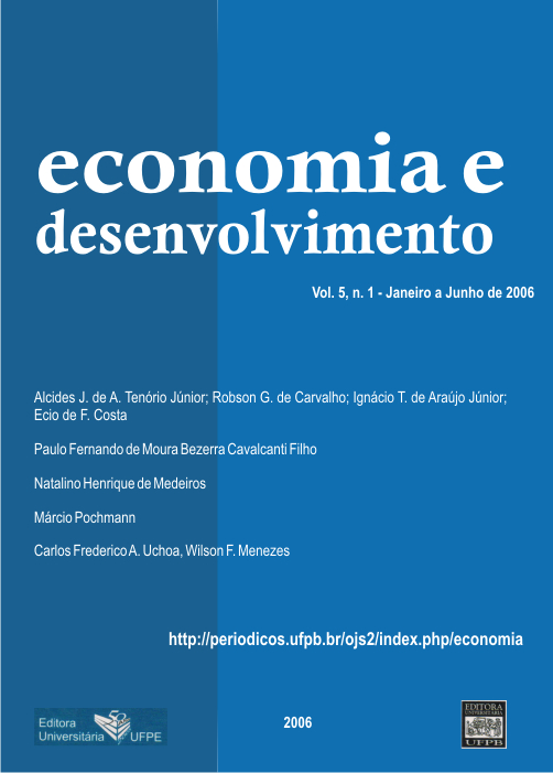 					Visualizar Vol.5 n.1 (2006) Revista Economia & Desenvolvimento
				