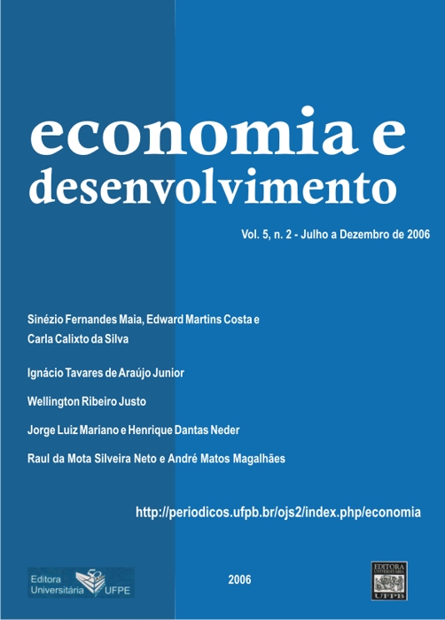 					Visualizar Vol.5 n.2 (2006) Revista Economia & Desenvolvimento
				
