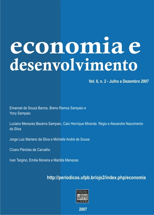 					Visualizar Vol.6 n.2 (2007) Revista Economia & Desenvolvimento
				