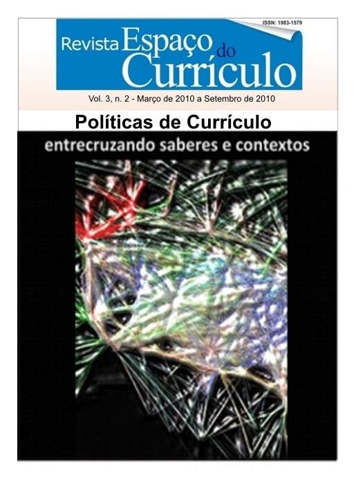 					Visualizar Vol.3, n.1 (2010) POLÍTICAS DE CURRÍCULO: ENTRECRUZANDO SABERES E CONTEXTOS
				
