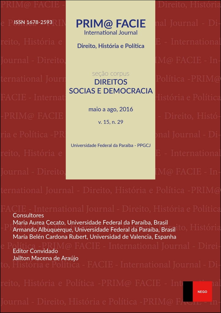 					Visualizar v. 15 n. 29 (2016): Direitos Sociais e Democracia
				