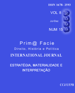 					Visualizar v. 8 n. 15 (2009)
				