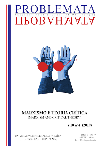 					Visualizar v. 10 n. 4 (2019): MARXISMO E TEORIA CRÍTICA - Edição Especial
				