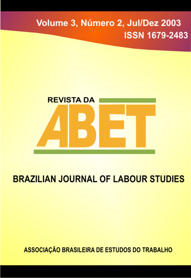 					View Revista da ABET | Volume 03 — nº 2
				