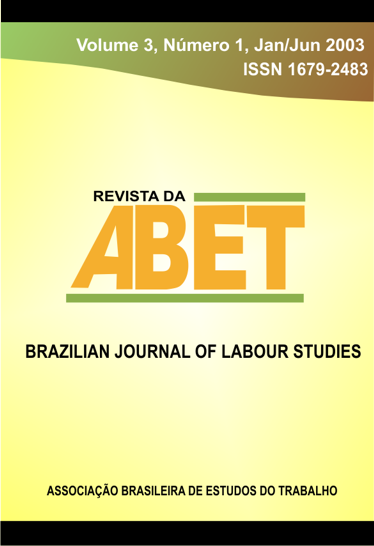 					Visualizar Revista da ABET | Volume 03 — nº 1
				