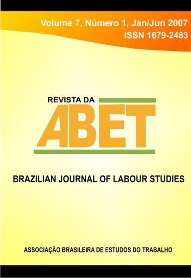					Visualizar Revista da ABET | Volume 07 — nº 1
				
