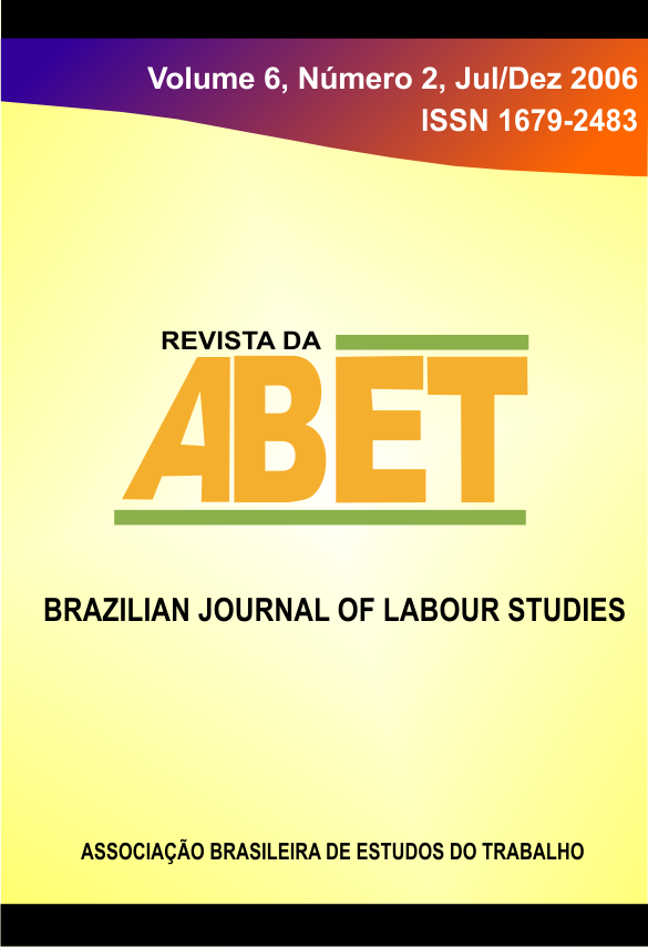 					Visualizar Revista da ABET | Volume 06 — nº 2
				