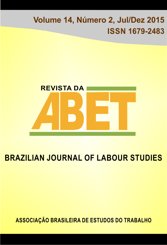 					View Revista da ABET | Volume 14 — nº 2
				