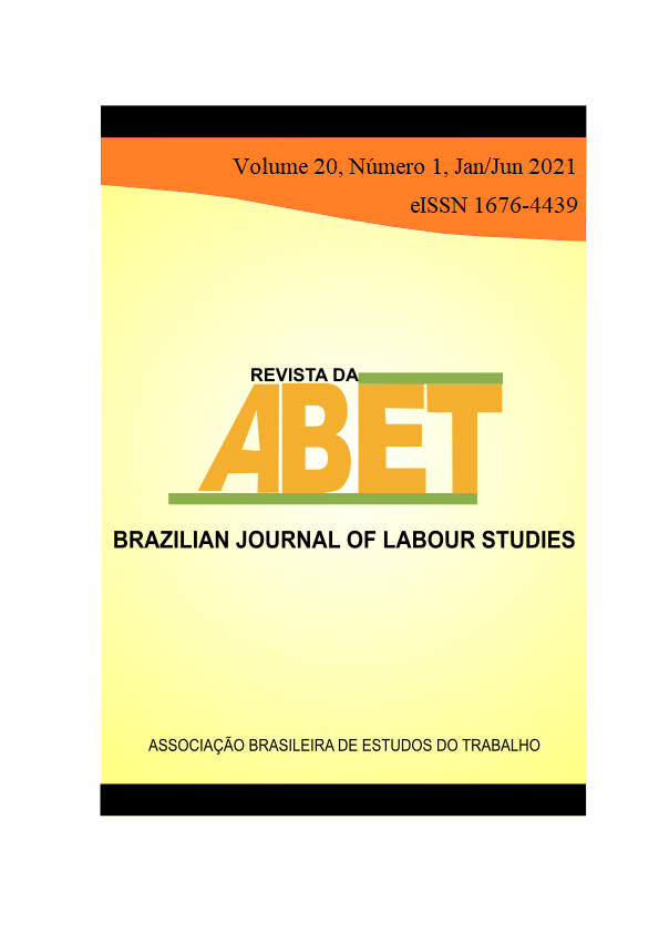 					Visualizar Revista da ABET | Volume 20 - nº 1 
				