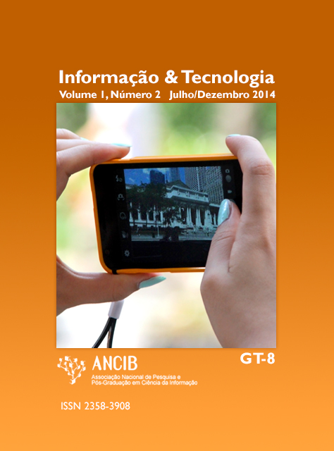 					Visualizar v. 1 n. 2 (2014): Informação & Tecnologia
				