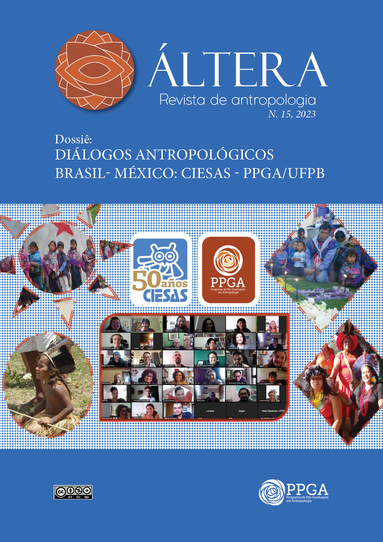 Capa do dossiê "Diálogos Antropológicos Brasil-México: CIESAS - PPGA/UFPB".