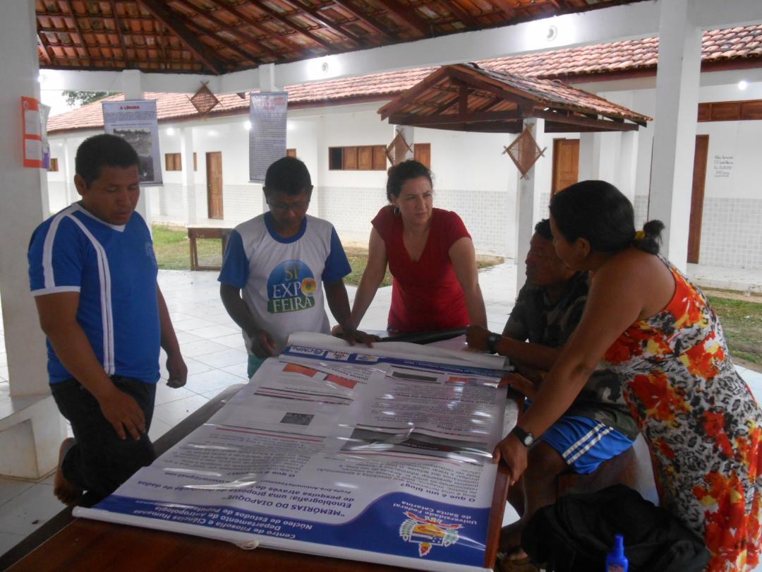 Discusión del proyecto en la aldea Kumarumã, 2016. Expediente personal de la investigadora.